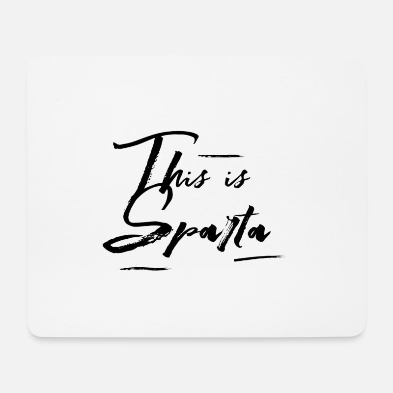 This is Sparta - Mouse Pad (horizontal) - white