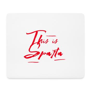 This is Sparta - Mousepad (Querformat) - Weiß - Vorne