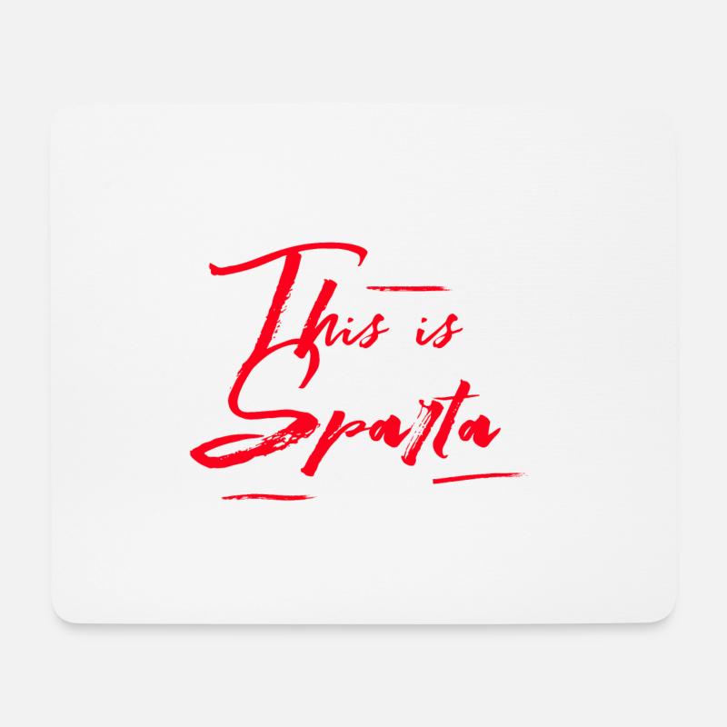This is Sparta - Mouse Pad (horizontal) - white