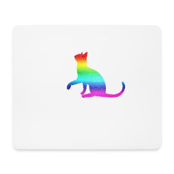 Chat, chat - Tapis de souris (format paysage) - blanc - Devant