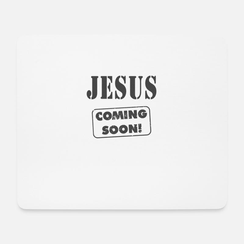 Jesus is Lord, Saves, Christus, Glaube, Bibel, God - Mousepad (Querformat) - Weiß