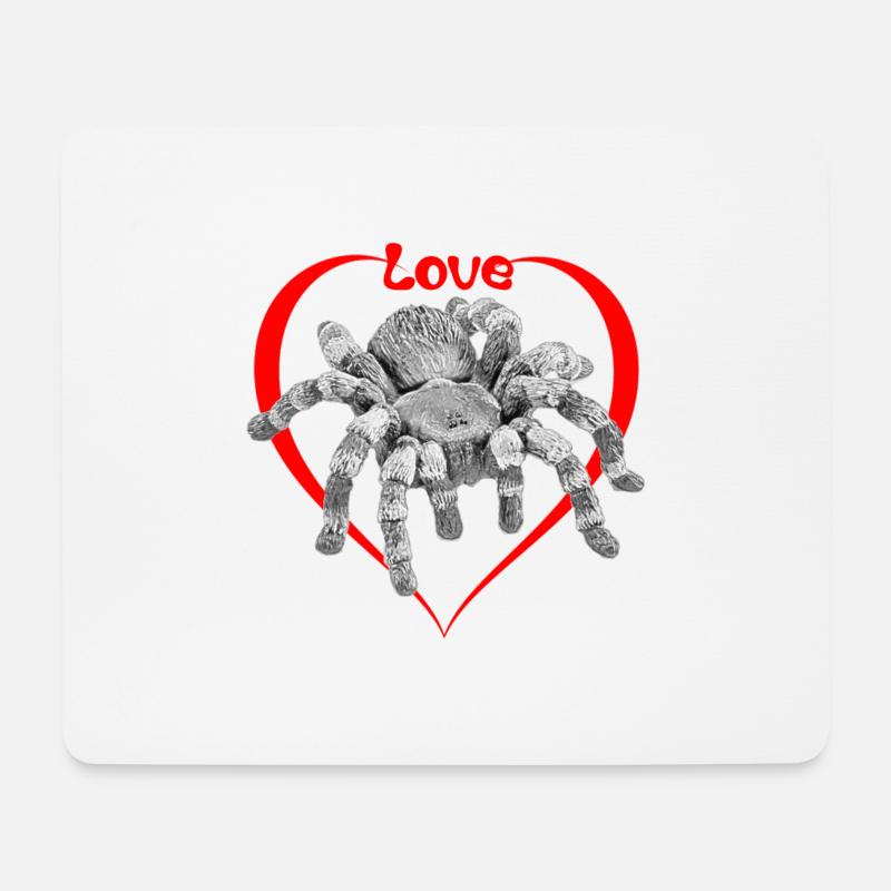 love spider - Mouse Pad (horizontal) - white