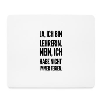 Geschenke für Lehrer Lehrerin T-Shirts Schule - Mousepad (Querformat) - Weiß - Vorne
