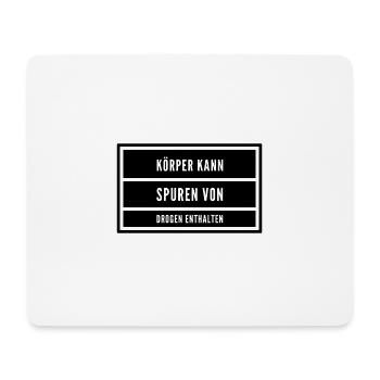 Drogen | Techno Druffie Teile Ketamin Geschenkidee - Mousepad (Querformat) - Weiß - Vorne