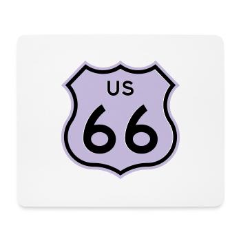 Route 66 - Mouse Pad (horizontal) - white - Front