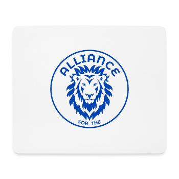 Wow! A clear commitment to the Alliance - Mouse Pad (horizontal) - white - Front