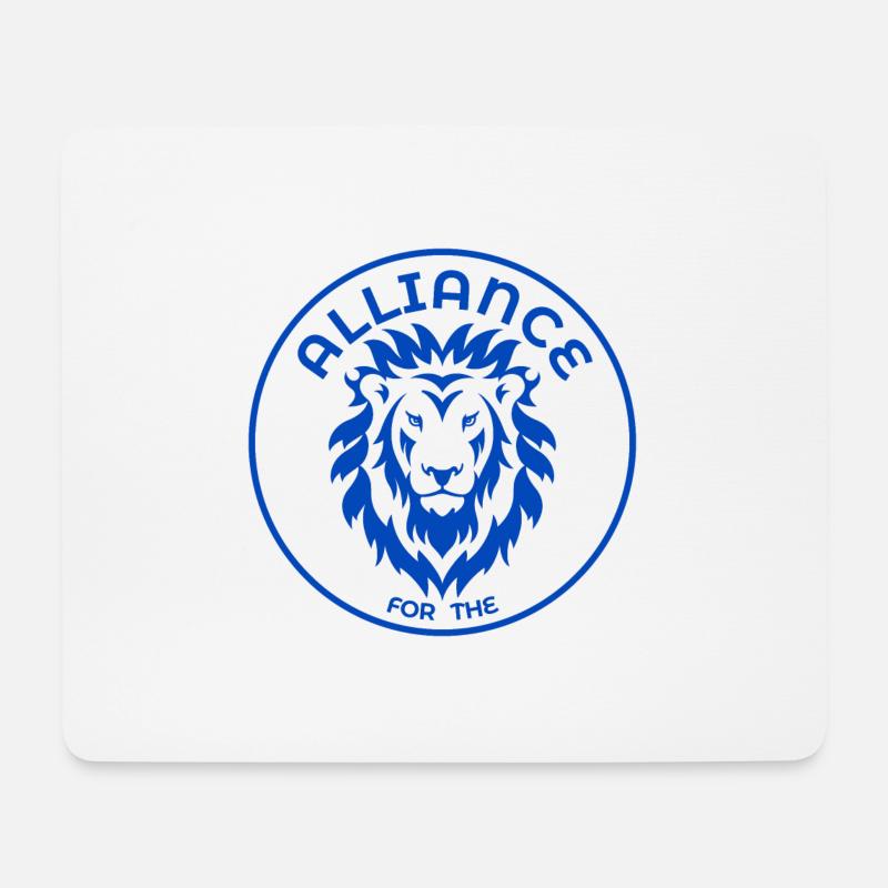 WoW! Ein klares Bekenntnis zur Allianz - Mousepad (Querformat) - Weiß