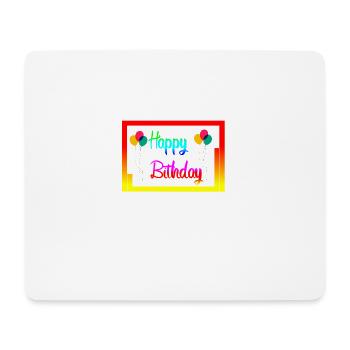 Herzlichen Glückwunsch zum Geburtstag - Mousepad (Querformat) - Weiß - Vorne