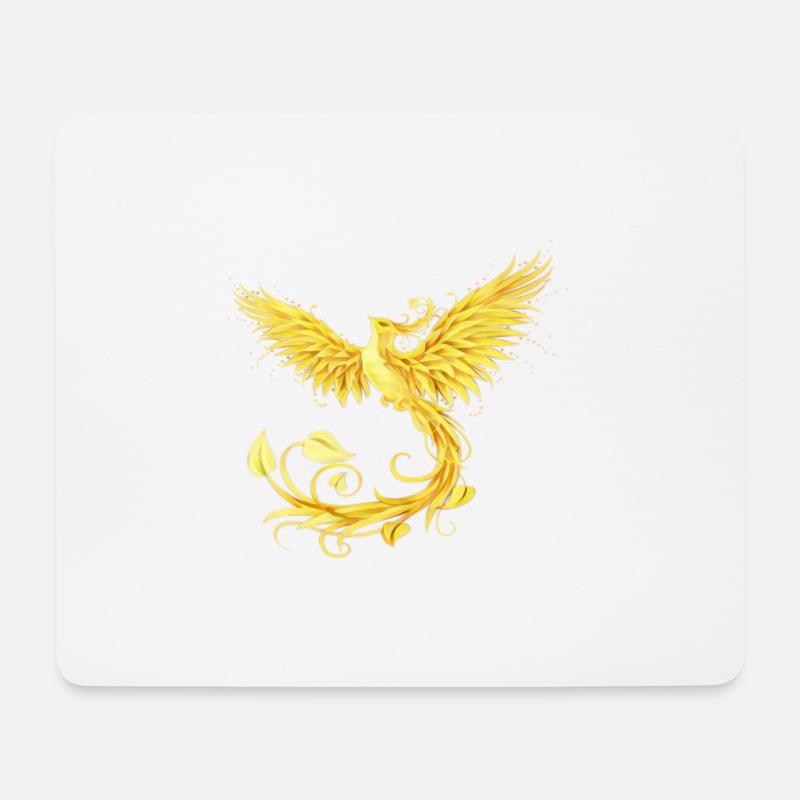 Phönix - Mousepad (Querformat) - Weiß