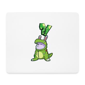 Lapin lapin cadeau lapin déguisement Dino - Tapis de souris (format paysage) - blanc - Devant
