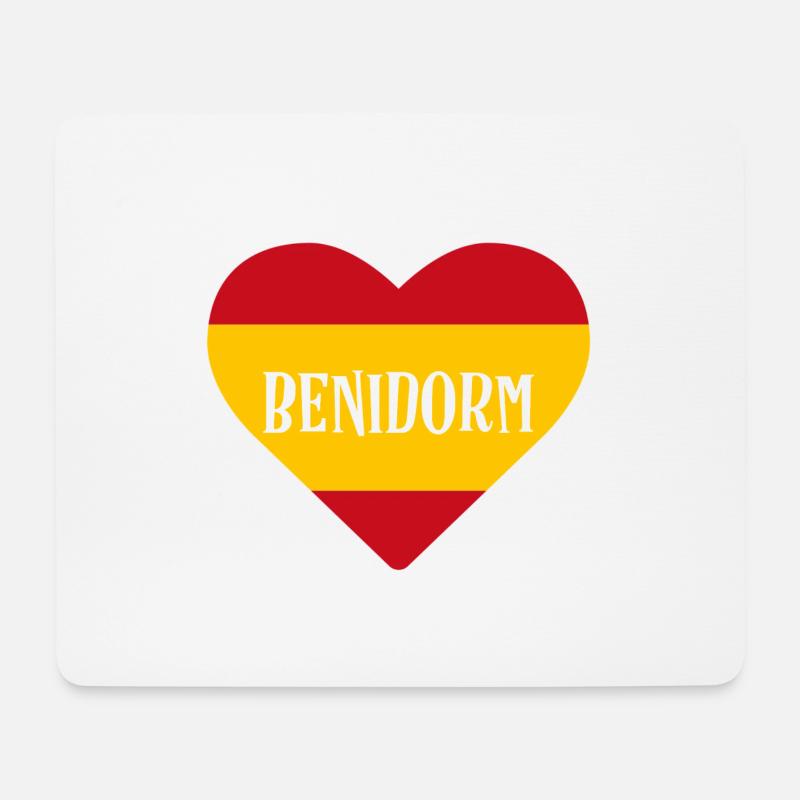 Benidorm - Mousepad (Querformat) - Weiß