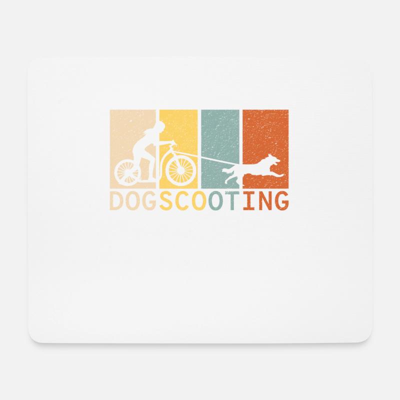 dogscooting - Mouse Pad (horizontal) - white