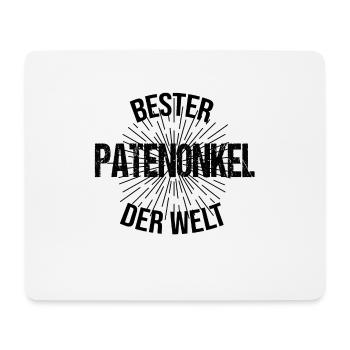 Bester Patenonkel der Welt Geschenkidee - Mousepad (Querformat) - Weiß - Vorne