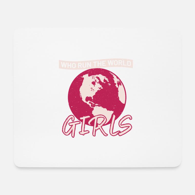 who run the world - Mouse Pad (horizontal) - white