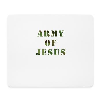Jesus is Lord, Saves, Christ, Army, Bible, Army - Mouse Pad (horizontal) - white - Front