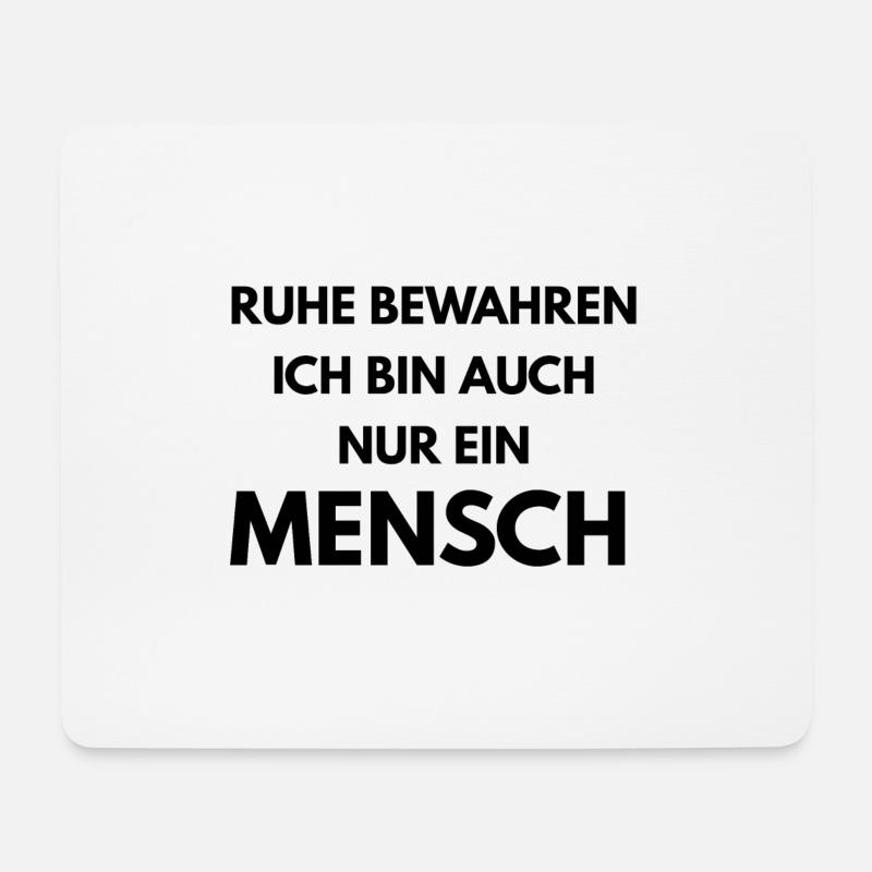 Lustiger Spruch - Mousepad (Querformat) - Weiß