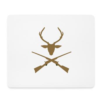 Deer hunter hunting hunter - Mouse Pad (horizontal) - white - Front