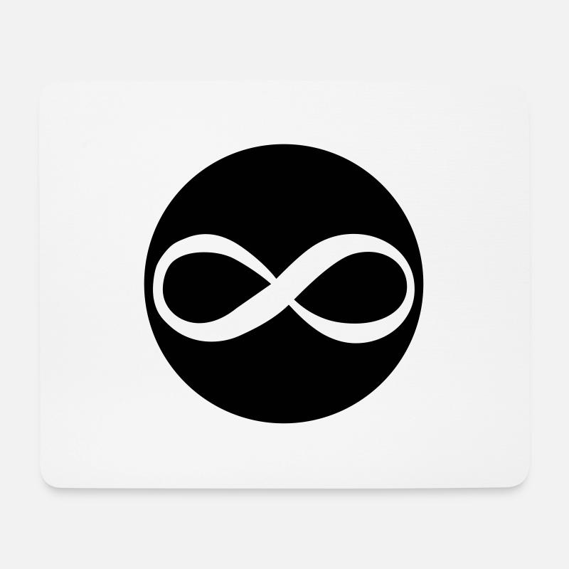 unendlich - Mousepad (Querformat) - Weiß