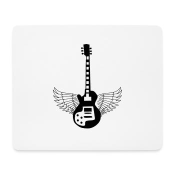Gitarre - Mousepad (Querformat) - Weiß - Vorne