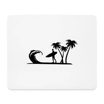Surfer - Mousepad (Querformat) - Weiß - Vorne