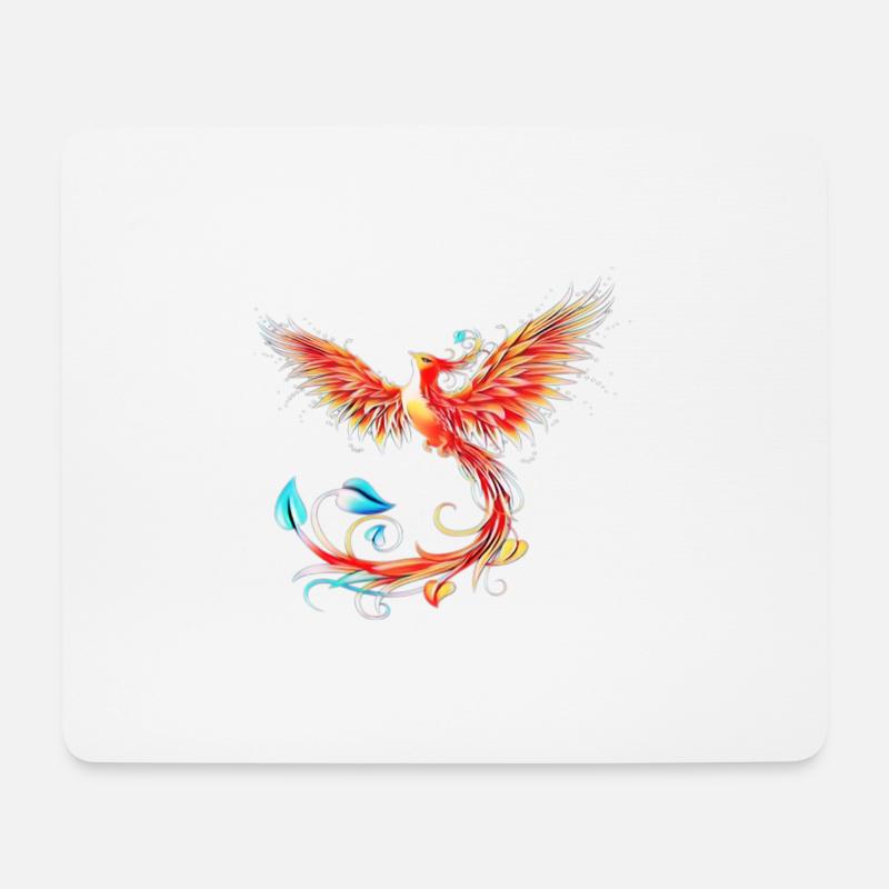Phoenix - Tapis de souris (format paysage) - blanc