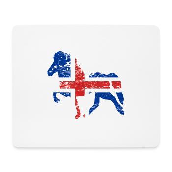 Icelandic Horse: Icelandic Horse Horse Pony Merch - Mouse Pad (horizontal) - white - Front