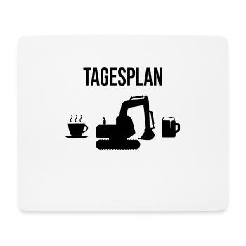 Cadeau de plan de jour de pelle - Tapis de souris (format paysage) - blanc - Devant
