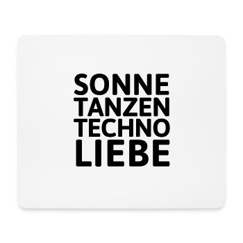 Techno Tanzen | Druffie Technorave Geschenkidee - Mousepad (Querformat) - Weiß - Vorne