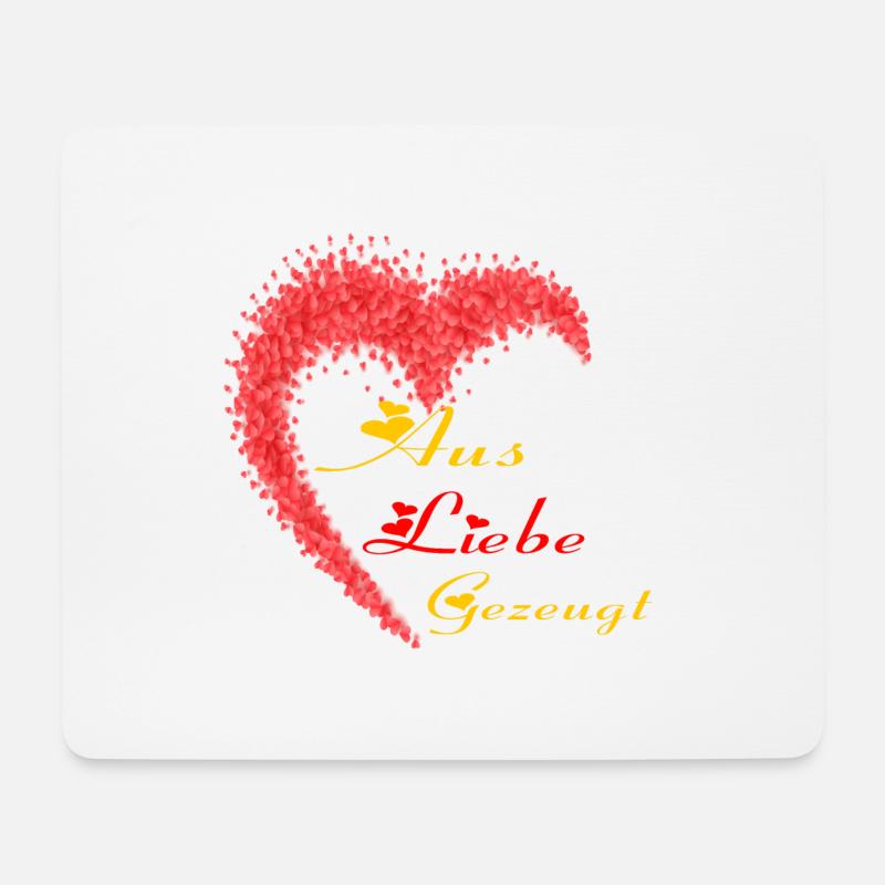 aus liebe gezeugt - Mousepad (Querformat) - Weiß
