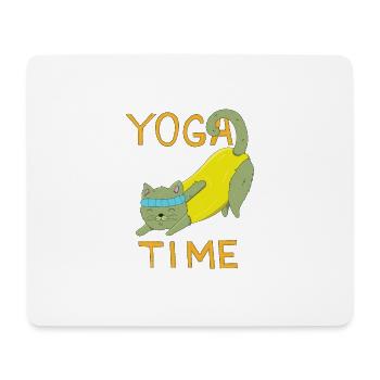 Yoga Time ! Cute Kitten doing Sport, Yoga Katze <3 - Tapis de souris (format paysage) - blanc - Devant