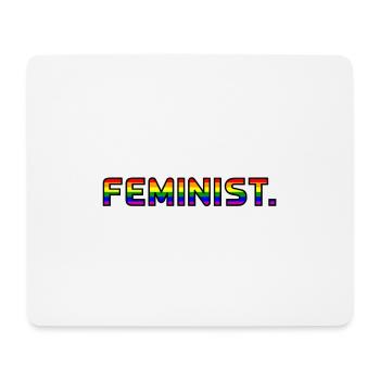Feminist Pride LGBT Regenbogen Gay Queer - Mouse Pad (horizontal) - white - Front