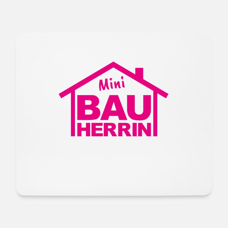 Bauherr Junior Kinder - Mousepad (Querformat) - Weiß