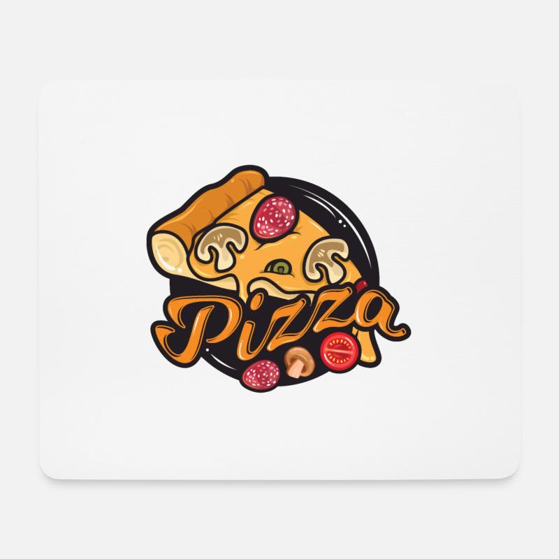 Pizza Pizza Pizza - Mousepad (Querformat) - Weiß