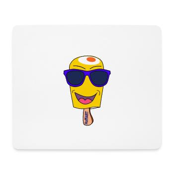 Cool Summer - trendy ice - Tapis de souris (format paysage) - blanc - Devant