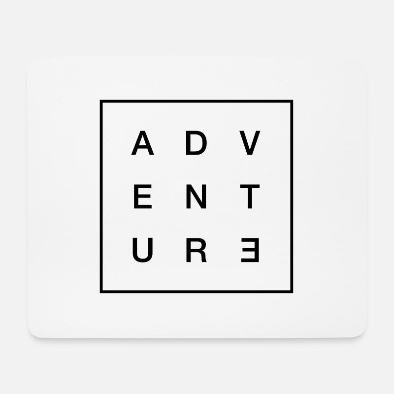 Adventure - Mousepad (Querformat) - Weiß