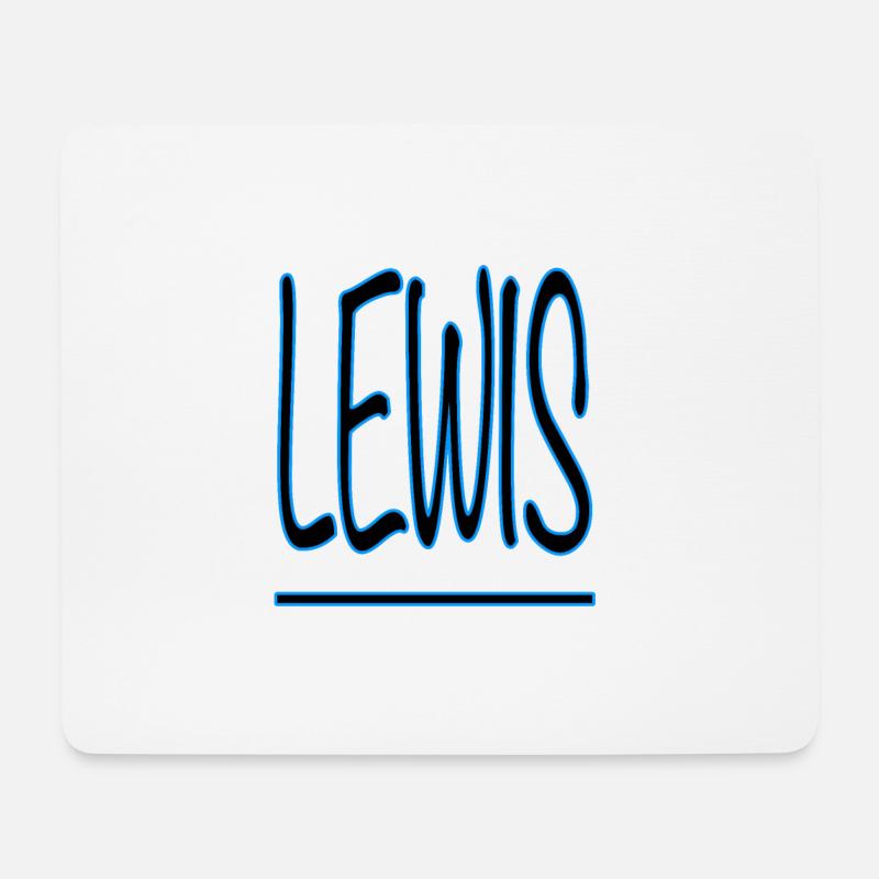 Ich heiße Lewis - Mousepad (Querformat) - Weiß