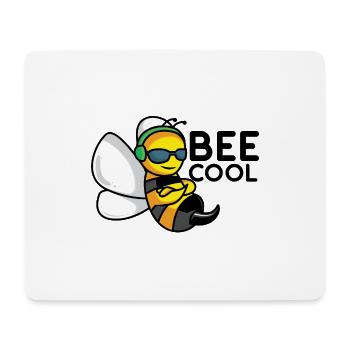 The cool bee "BEE COOL" gift - Mouse Pad (horizontal) - white - Front