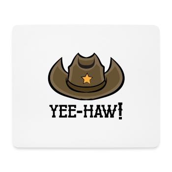 Cowboy Yee-Hwa Sheriff Hut Damen Herren - Mousepad (Querformat) - Weiß - Vorne