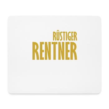 Rentner - Mousepad (Querformat) - Weiß - Vorne