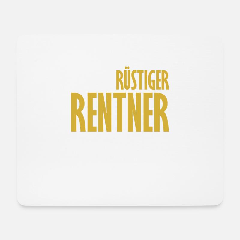 Rentner - Mousepad (Querformat) - Weiß