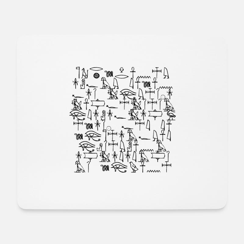 Personnages égyptiens - Tapis de souris (format paysage) - blanc