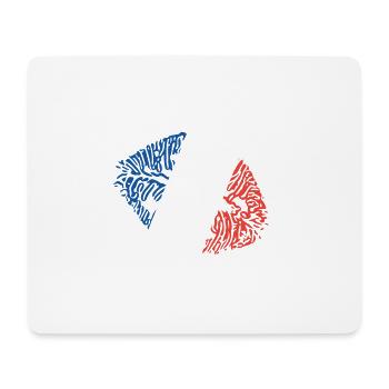 Kiss from France - Mouse Pad (horizontal) - white - Front