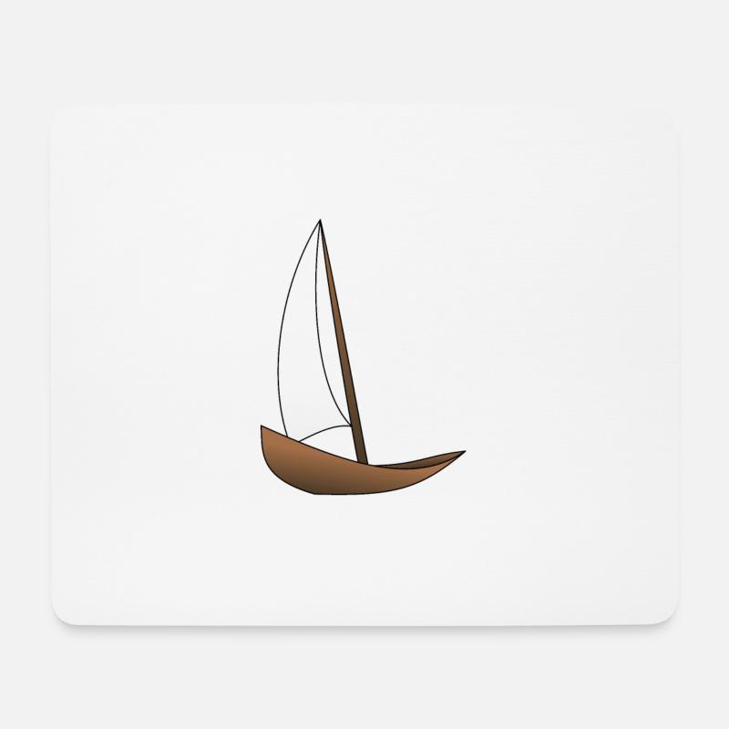 sailboat - Mouse Pad (horizontal) - white