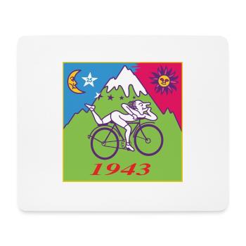 Albert Hofmann LSD 1943 Redesign - Tapis de souris (format paysage) - blanc - Devant