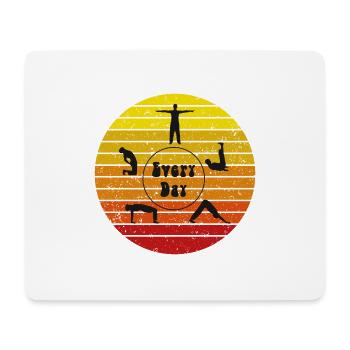 5 Tibeter Vintage Yoga Shirt Namaste Esoterik - Mousepad (Querformat) - Weiß - Vorne
