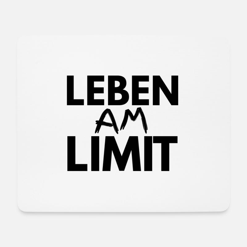 leben am limit - Mousepad (Querformat) - Weiß