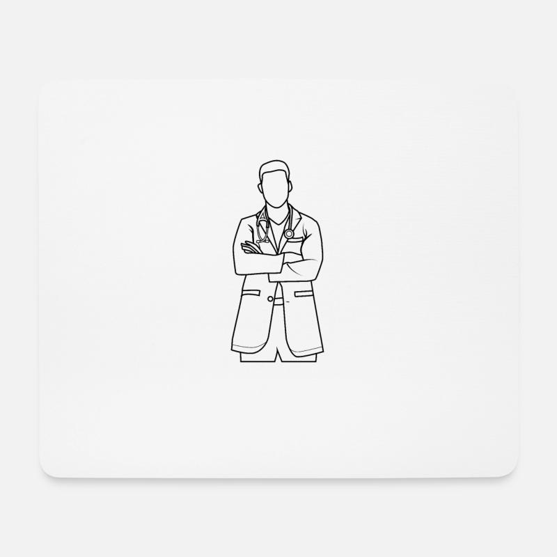 Stylish Doctor - Mousepad (Querformat) - Weiß