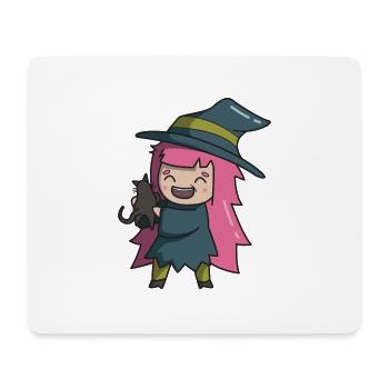 Costume de sorcière d'halloween - Tapis de souris (format paysage) - blanc - Devant