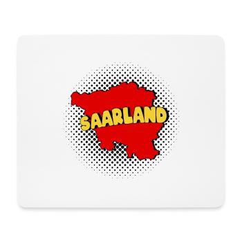Saarland Saar Saarbrücken Homburg Saarlouis Merzig - Mousepad (Querformat) - Weiß - Vorne