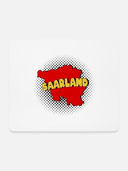 Saarland Saar Saarbrücken Homburg Saarlouis Merzig - Mousepad (Querformat) - Weiß